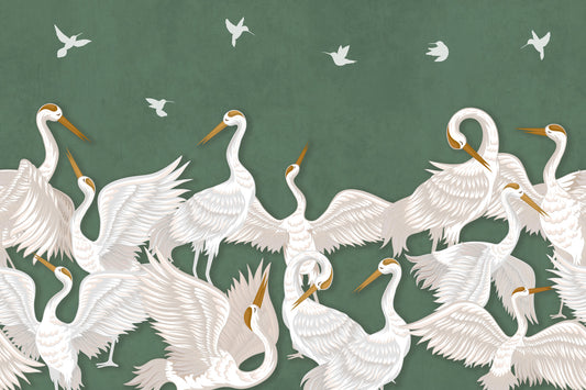 Emerald Flight Wall Mural
