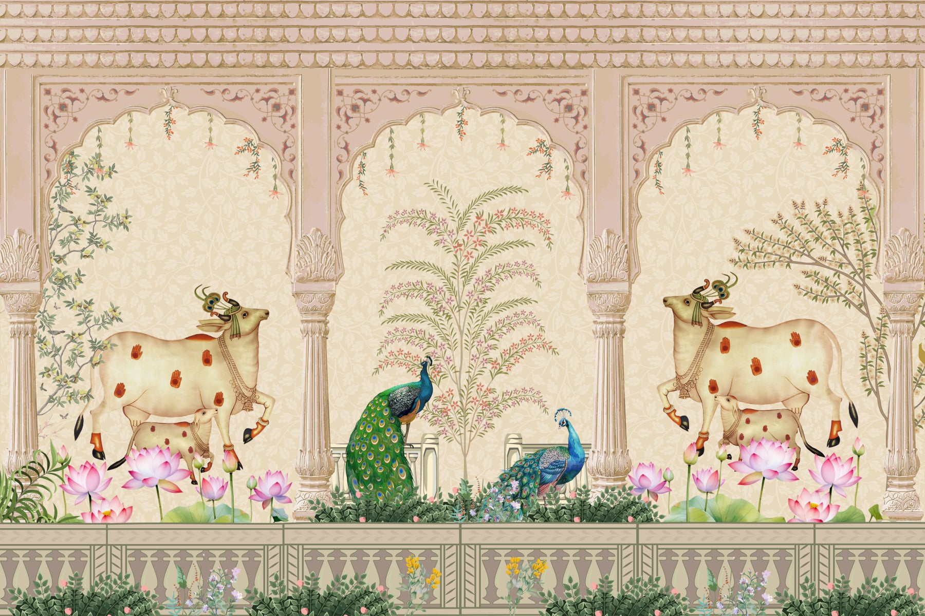 Shahi Aangan Wall Mural