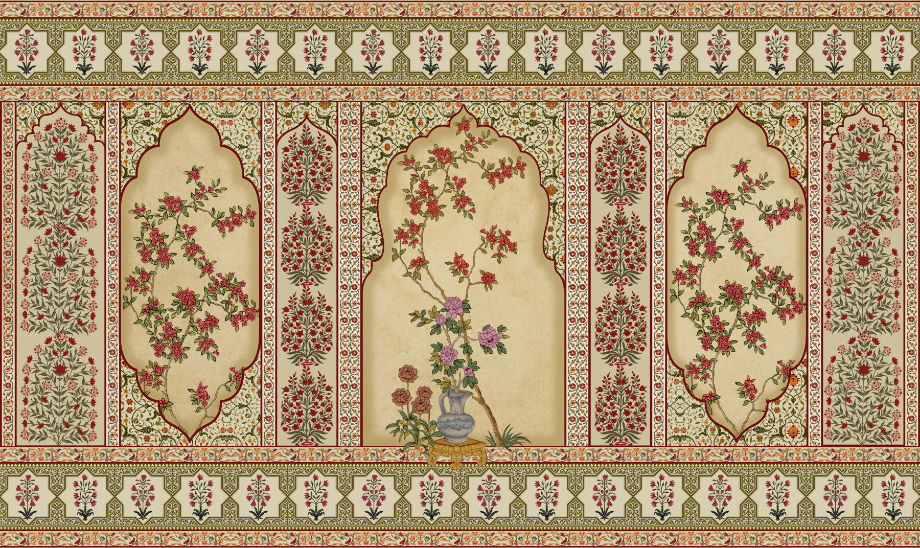 Jharokha-e-Bagh Wall Mural in your room — zoomed