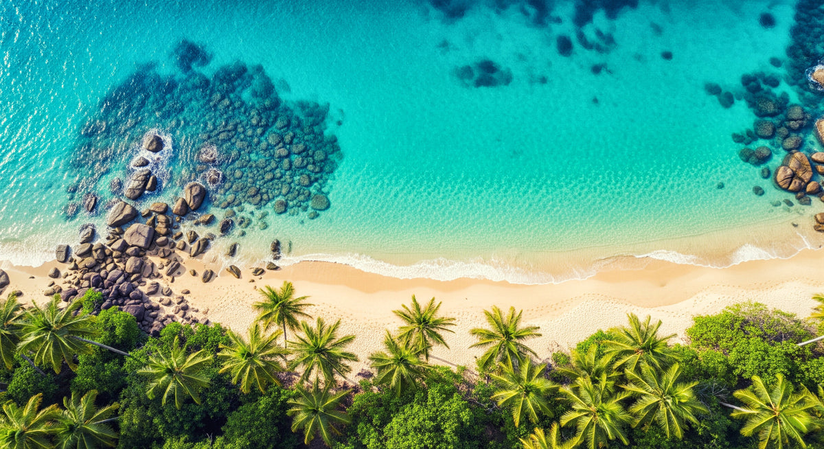 Beach Bliss Wall Mural in your room — zoomed