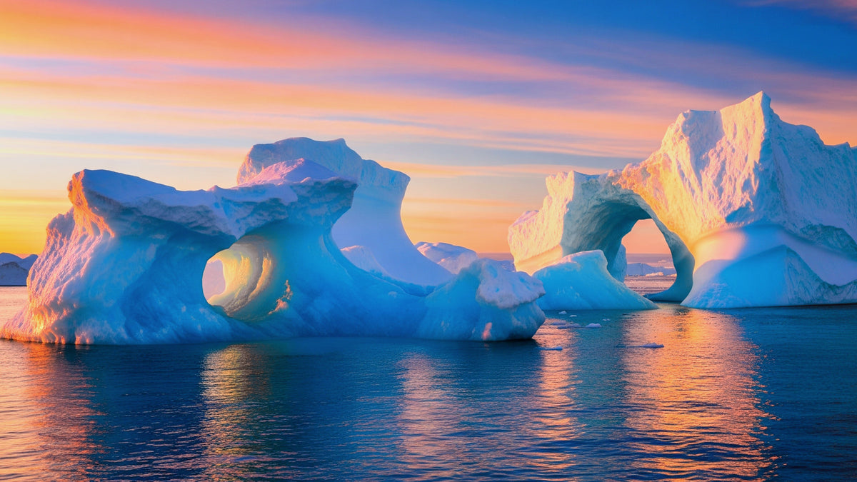 Arctic Dawn Wall Mural in your room