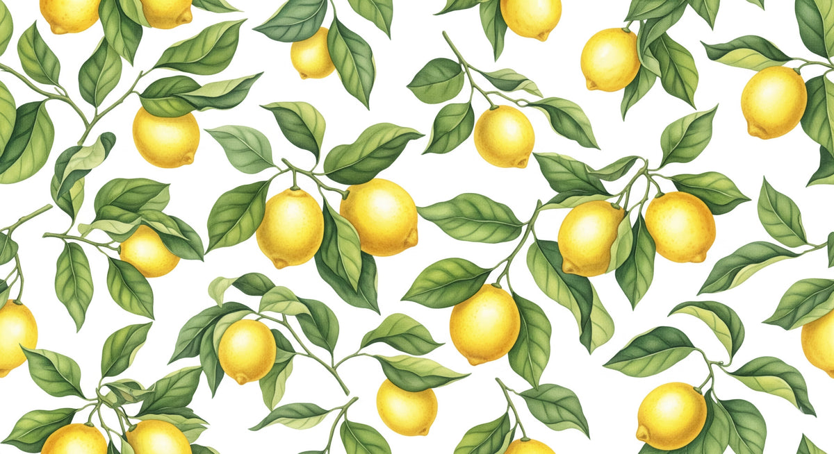 Zesty Lemons Wall Mural in your room