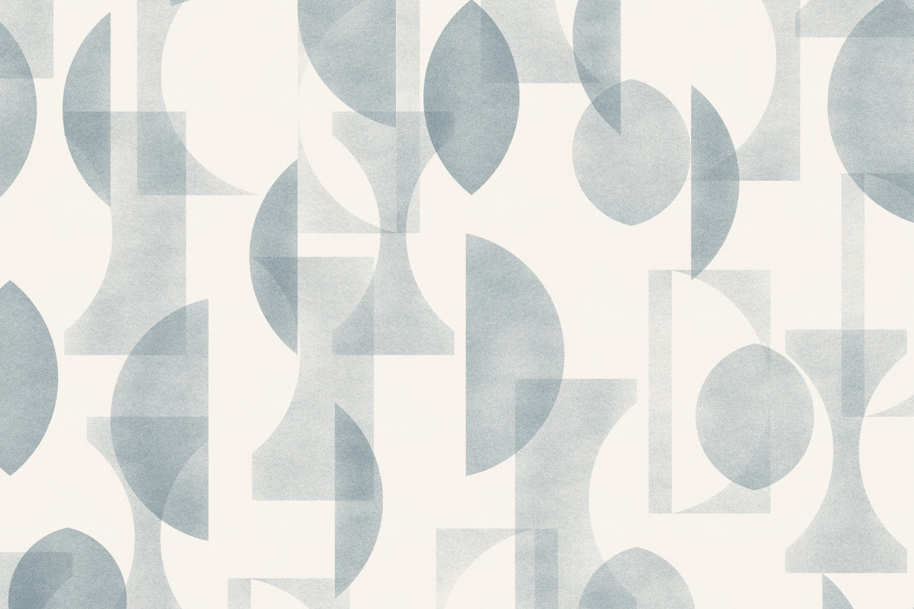 Geometrica Blue Wall Mural