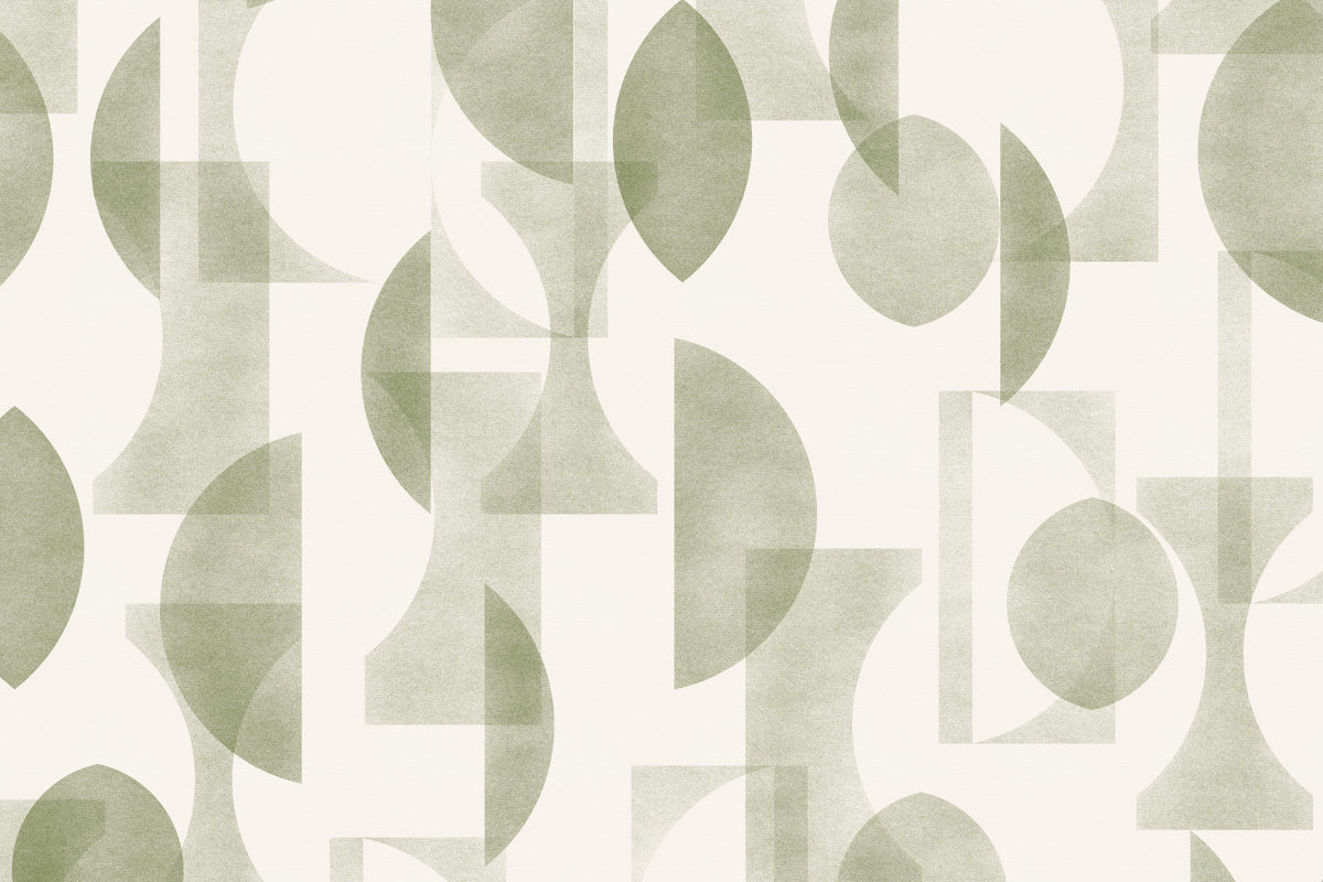 Geometrica Olive Wall Mural