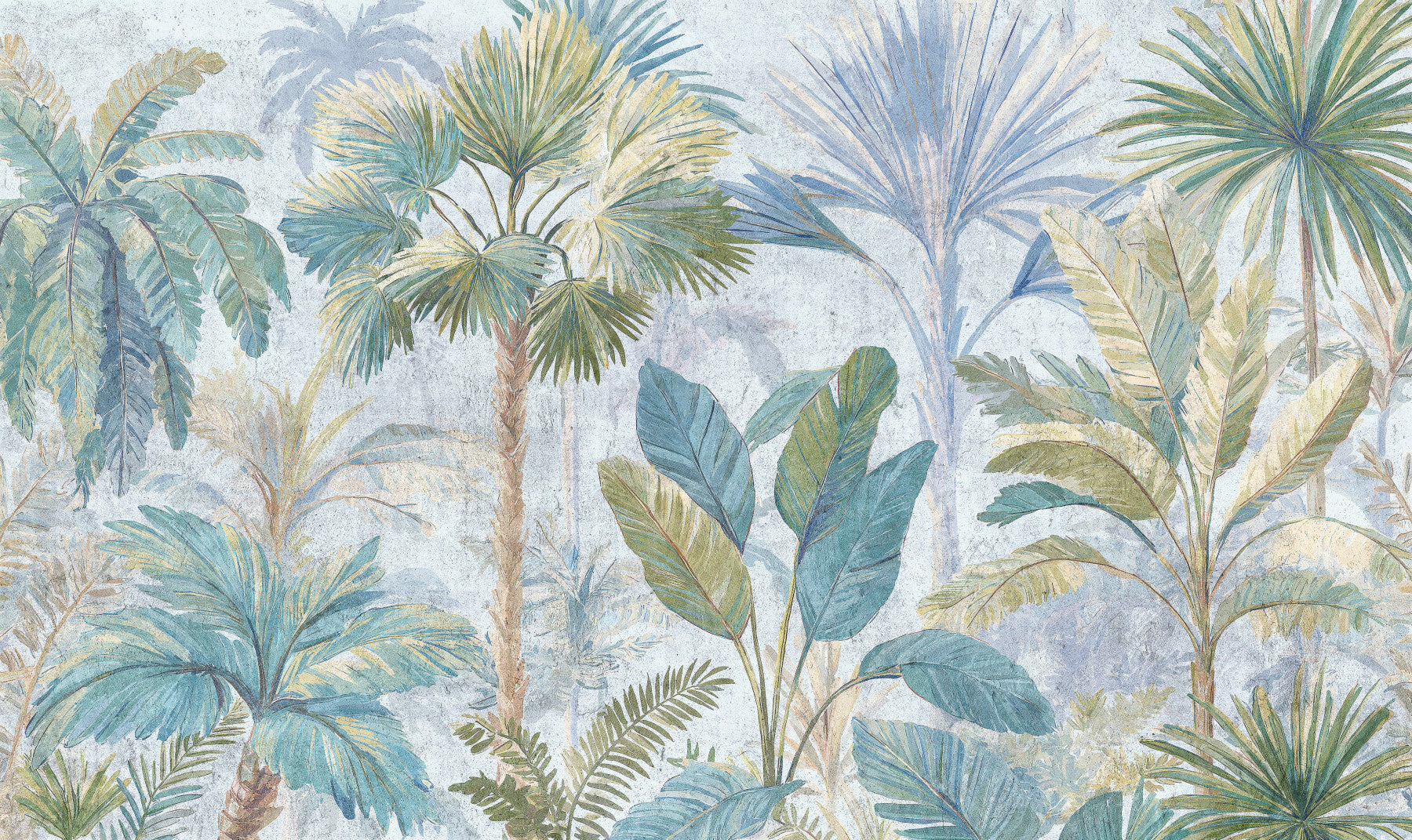 Azure Palms Daylight Wall Mural