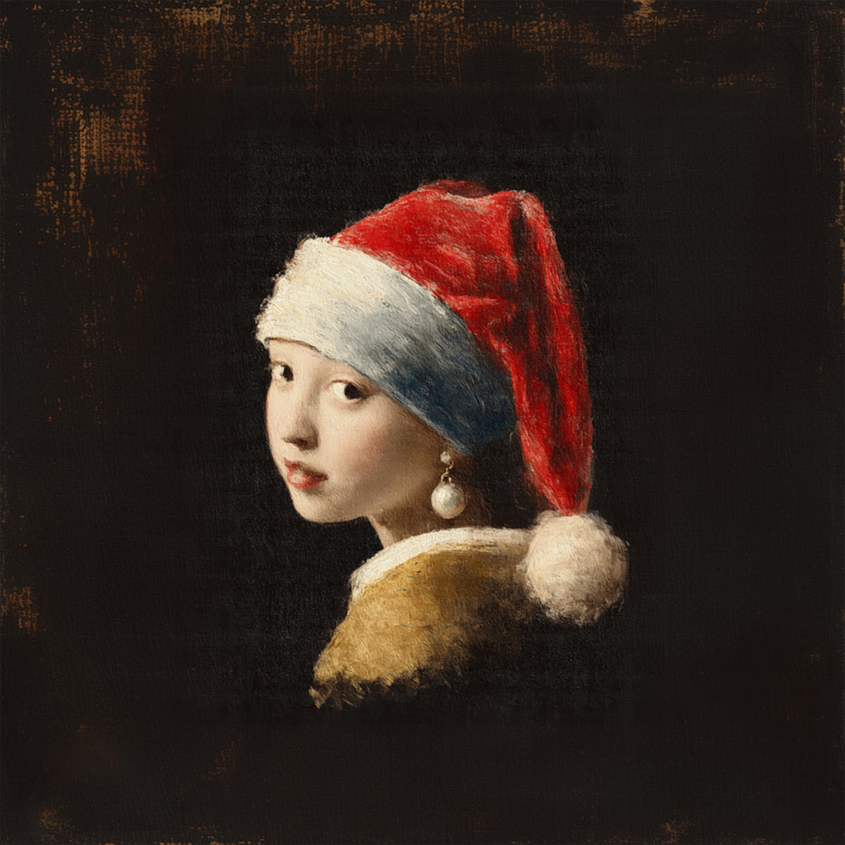 Vermeer Christmas Girl with Pearl Earring Wall Mural in your room