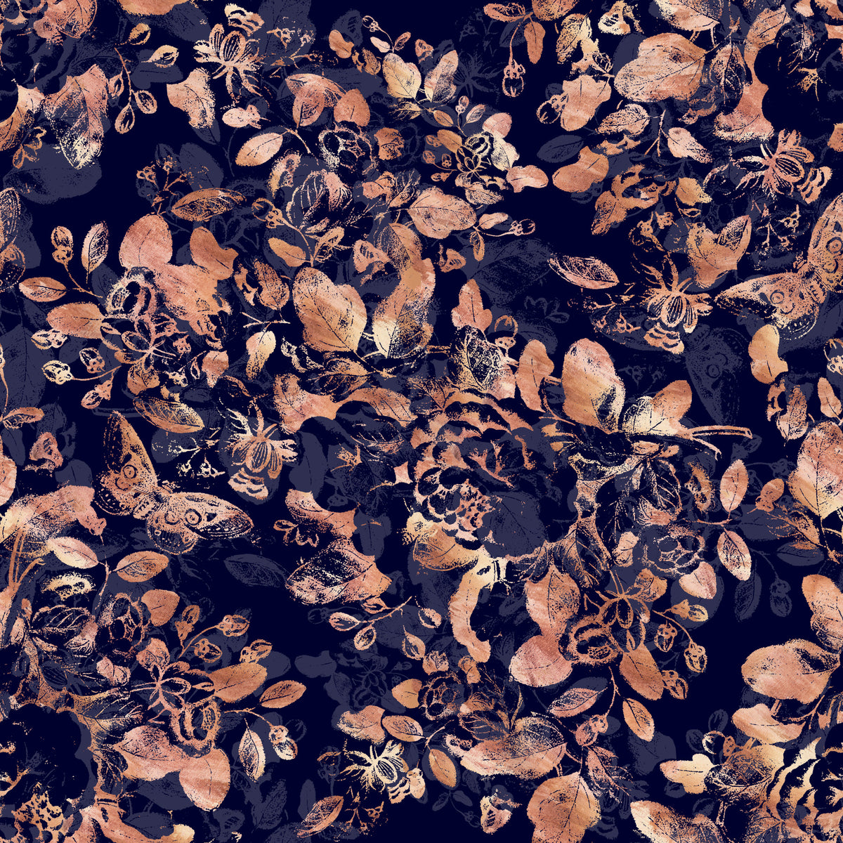 Botanical Noir Wallpaper⁠ in your room