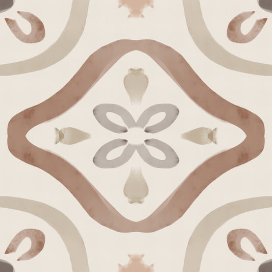 Classic Italian Decor Earthy Wallpaper⁠