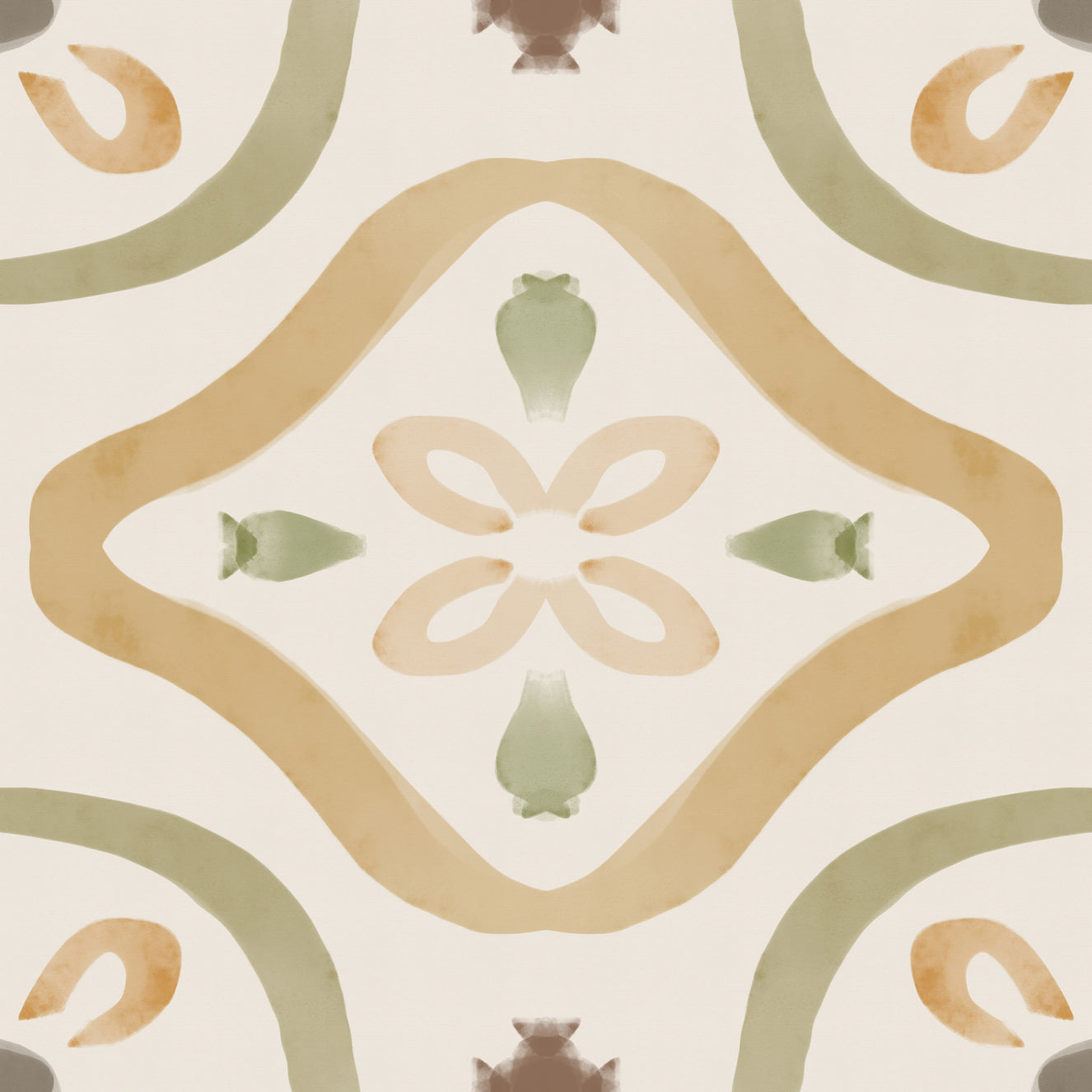 Classic Italian Decor Muted Wallpaper⁠