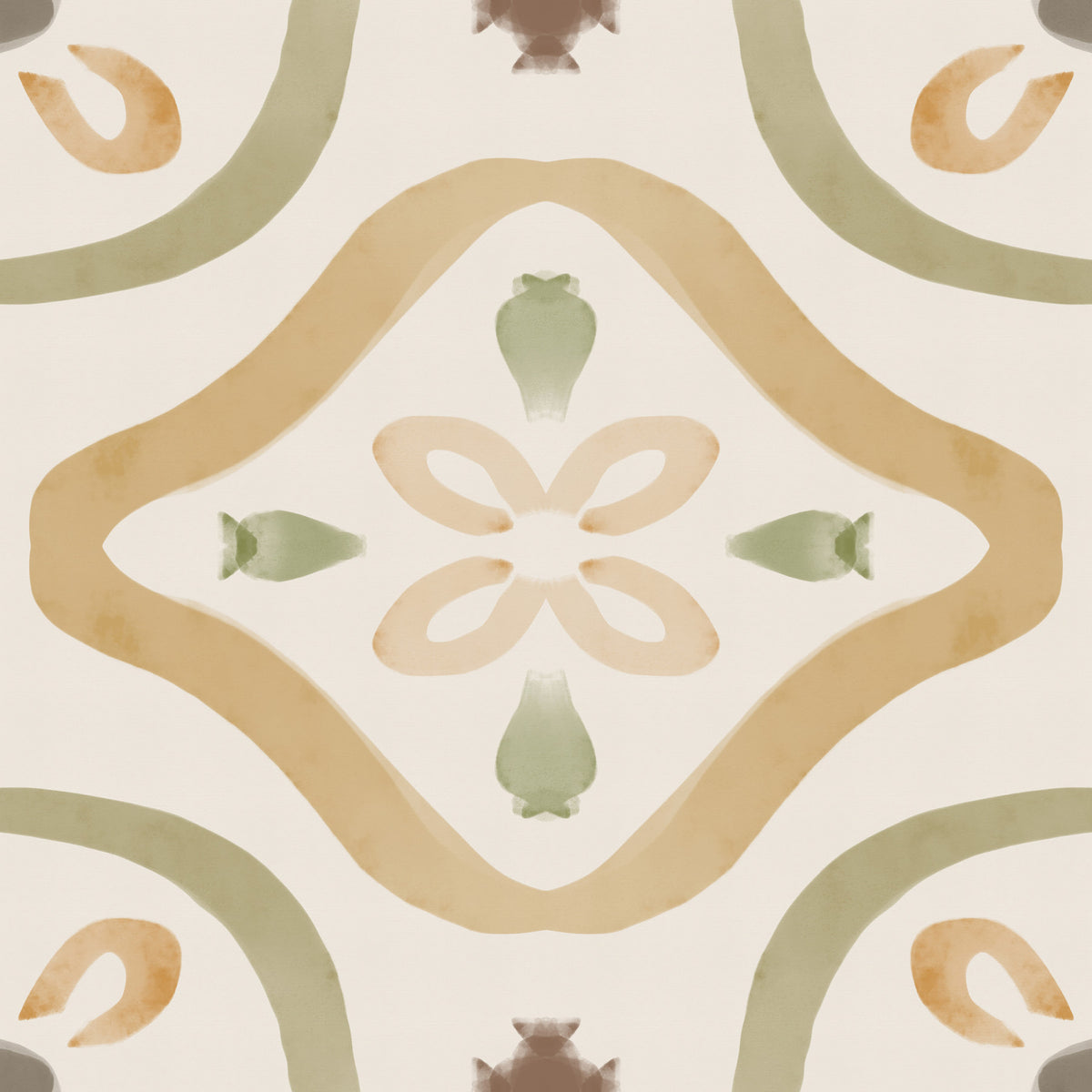 Classic Italian Decor Muted Wallpaper⁠ in your room — zoomed