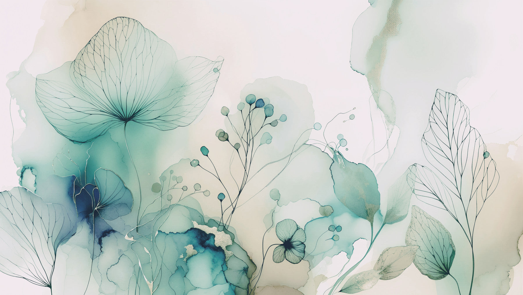 Serenity Blossom Dream 2 Wall Mural in your room — zoomed