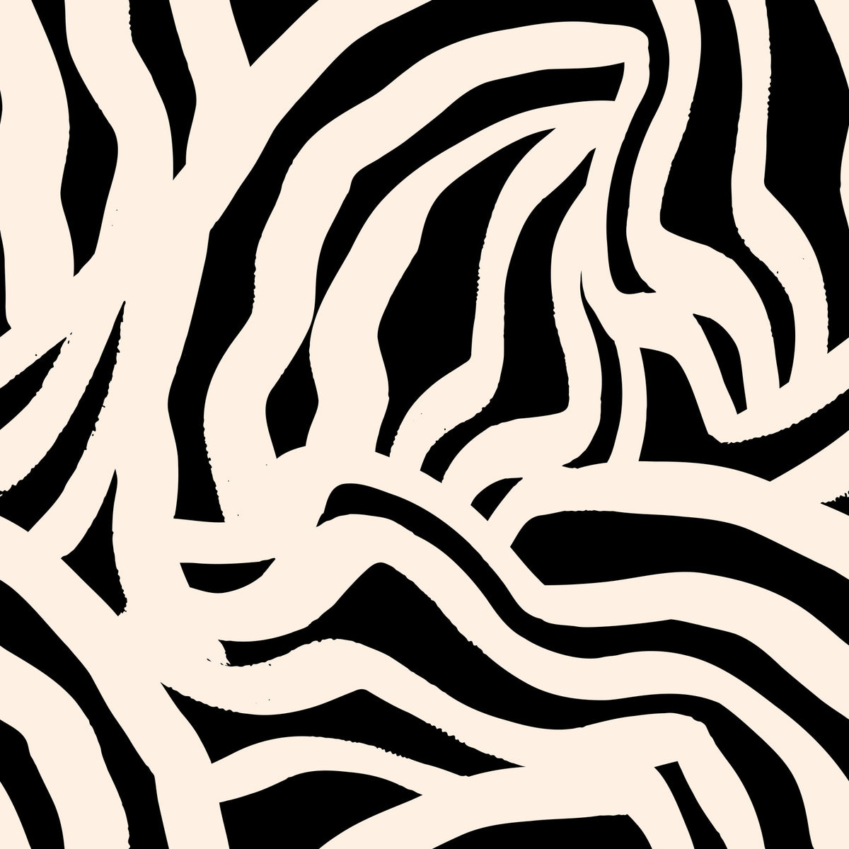 Painted Wavy Lines Wallpaper⁠ in your room — zoomed