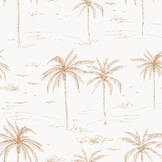 Sketched Palms Wallpaper⁠