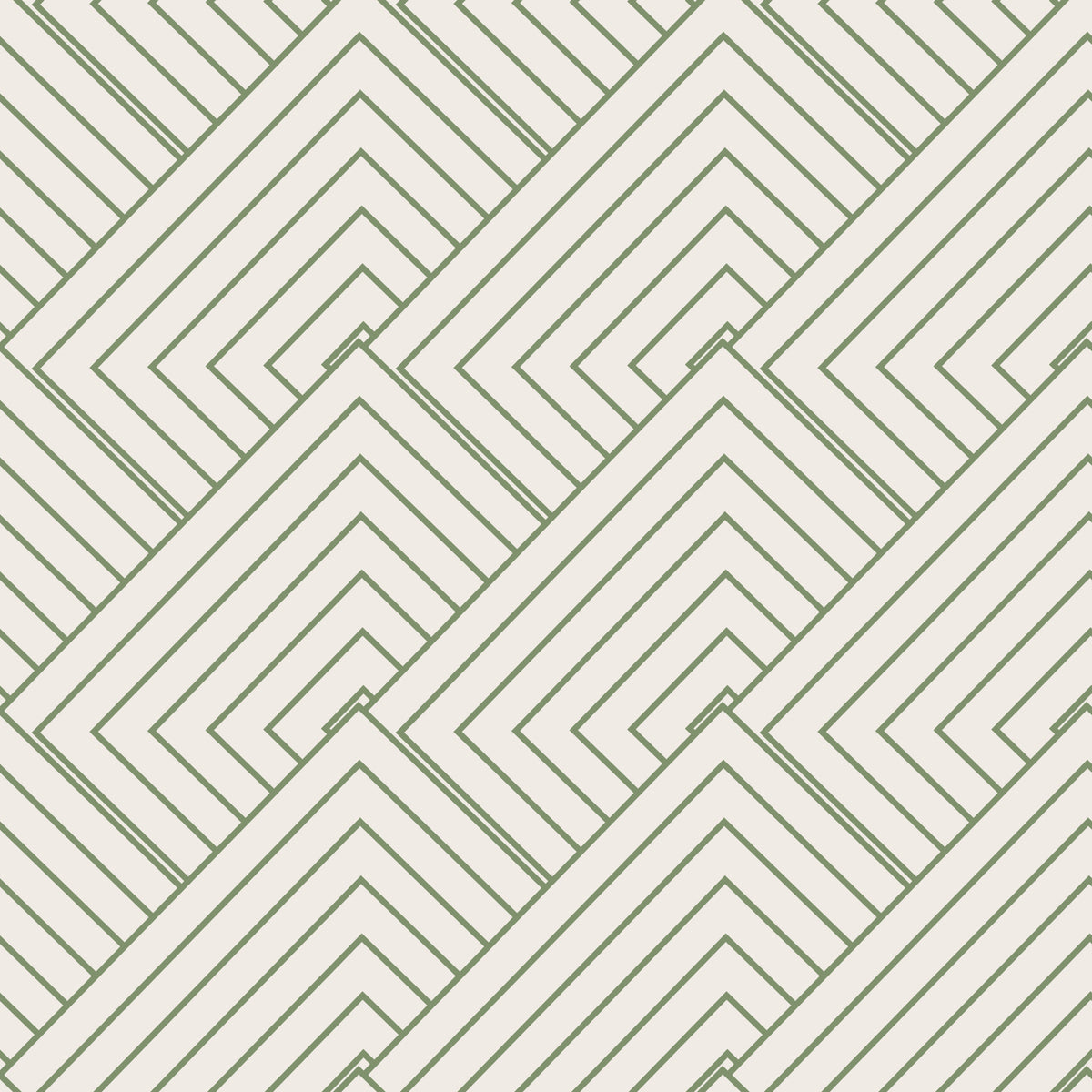 Olive Geometric Wallpaper⁠ in your room — zoomed