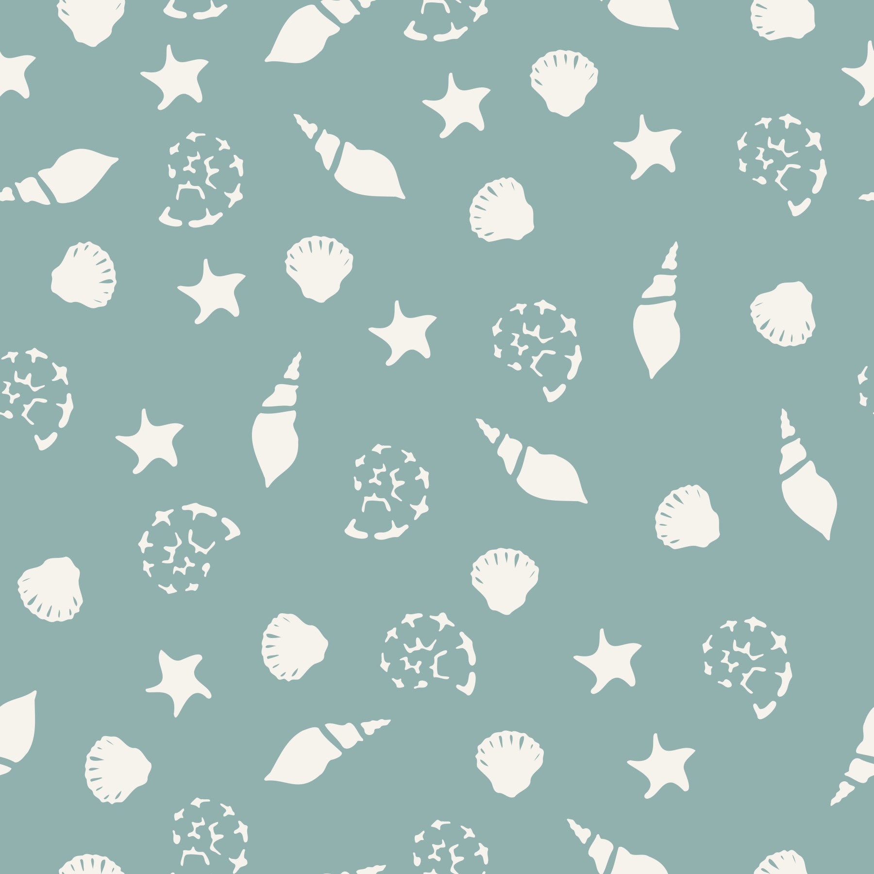 Sea Shells Pastel Wallpaper⁠