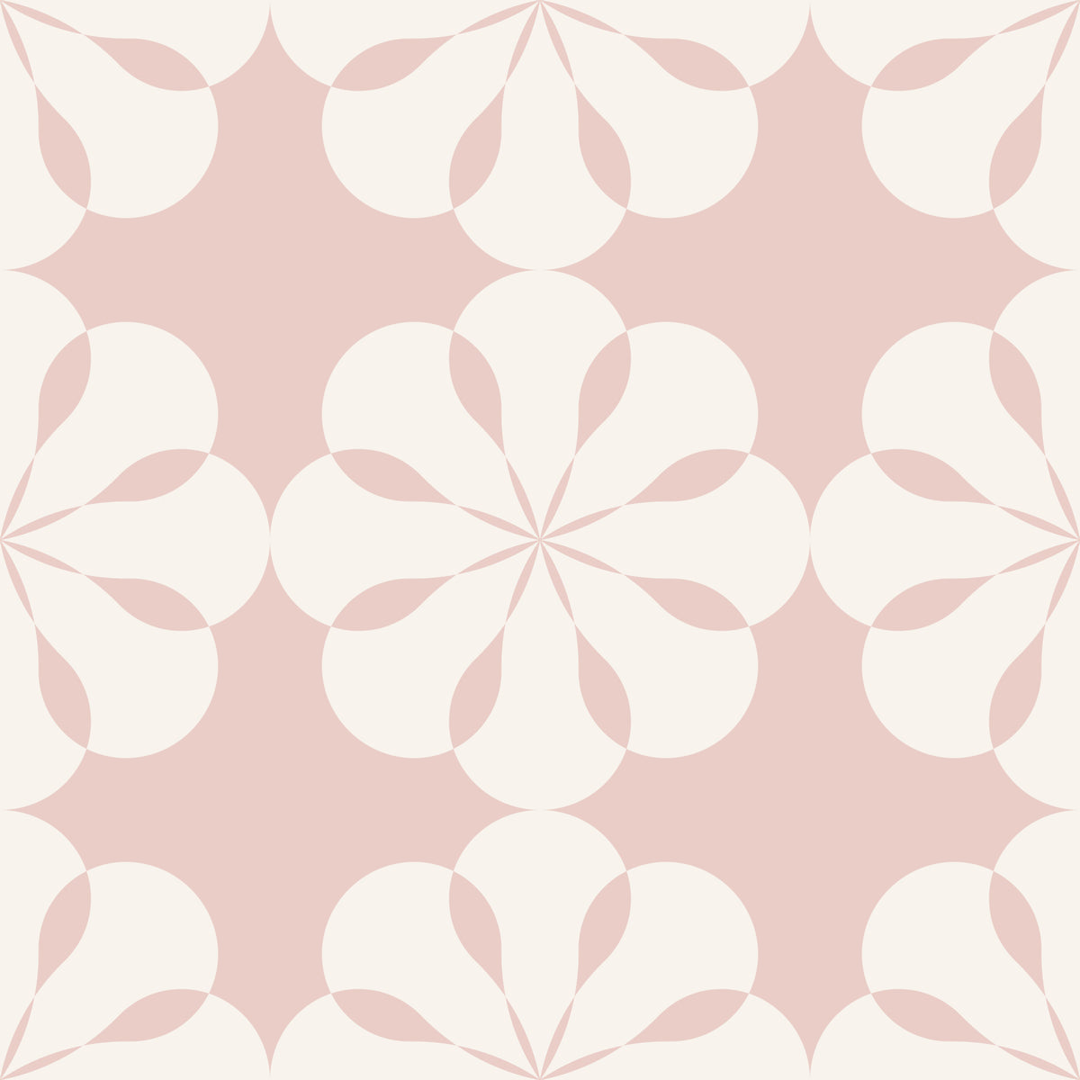 Geometric Flower Cutouts Wallpaper⁠ in your room