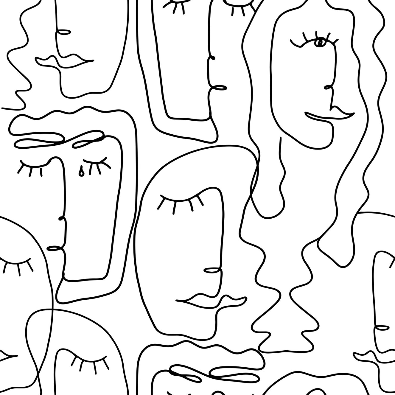 Artistic Faces Wallpaper⁠
