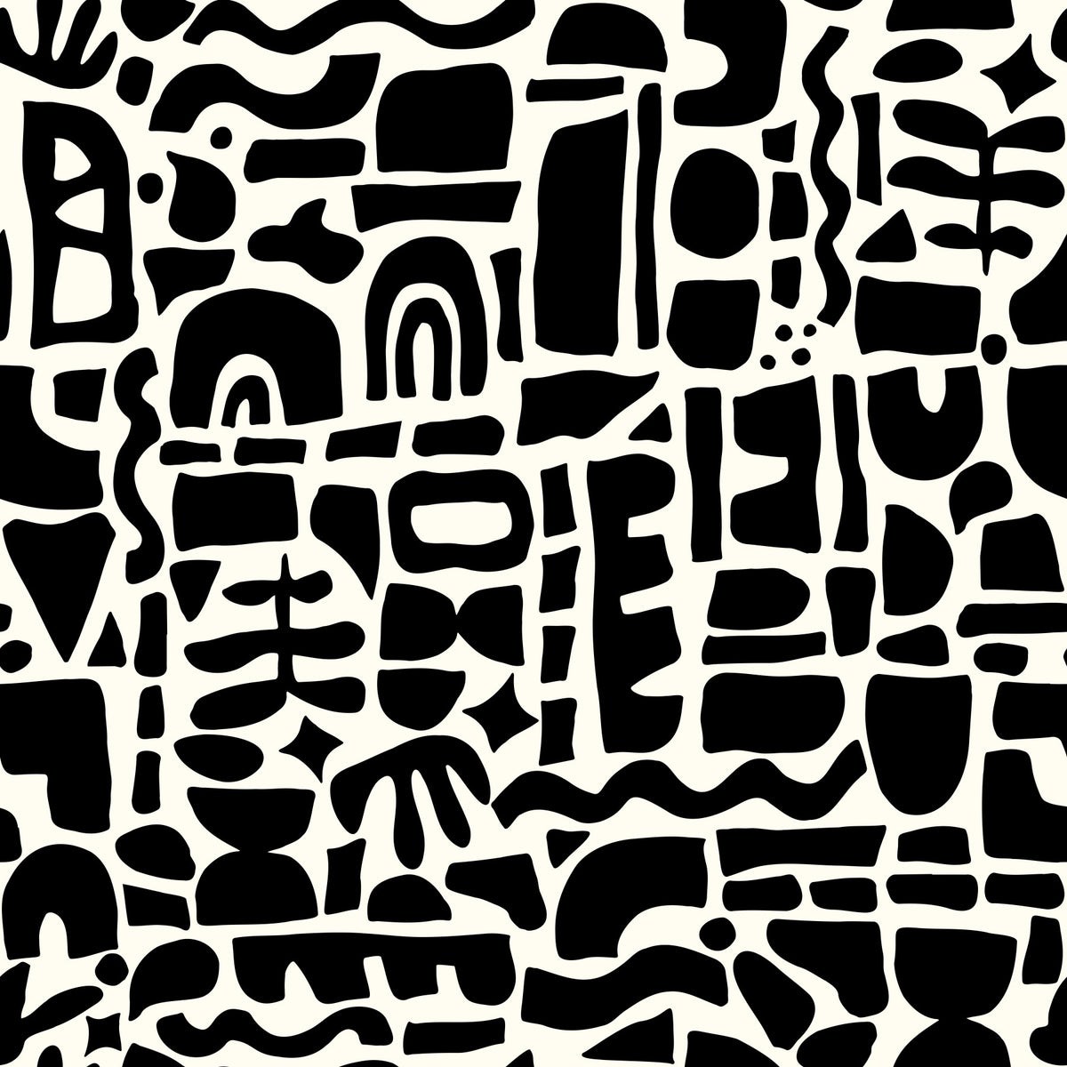 Cut-out Shapes Wallpaper⁠ in your room