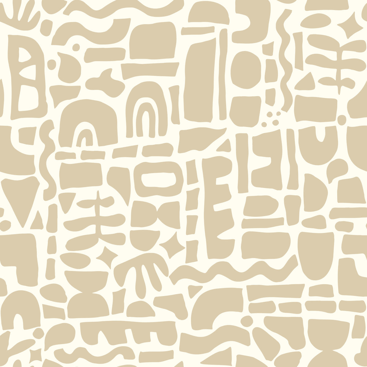 Bright Cut-out Shapes Wallpaper⁠ in your room