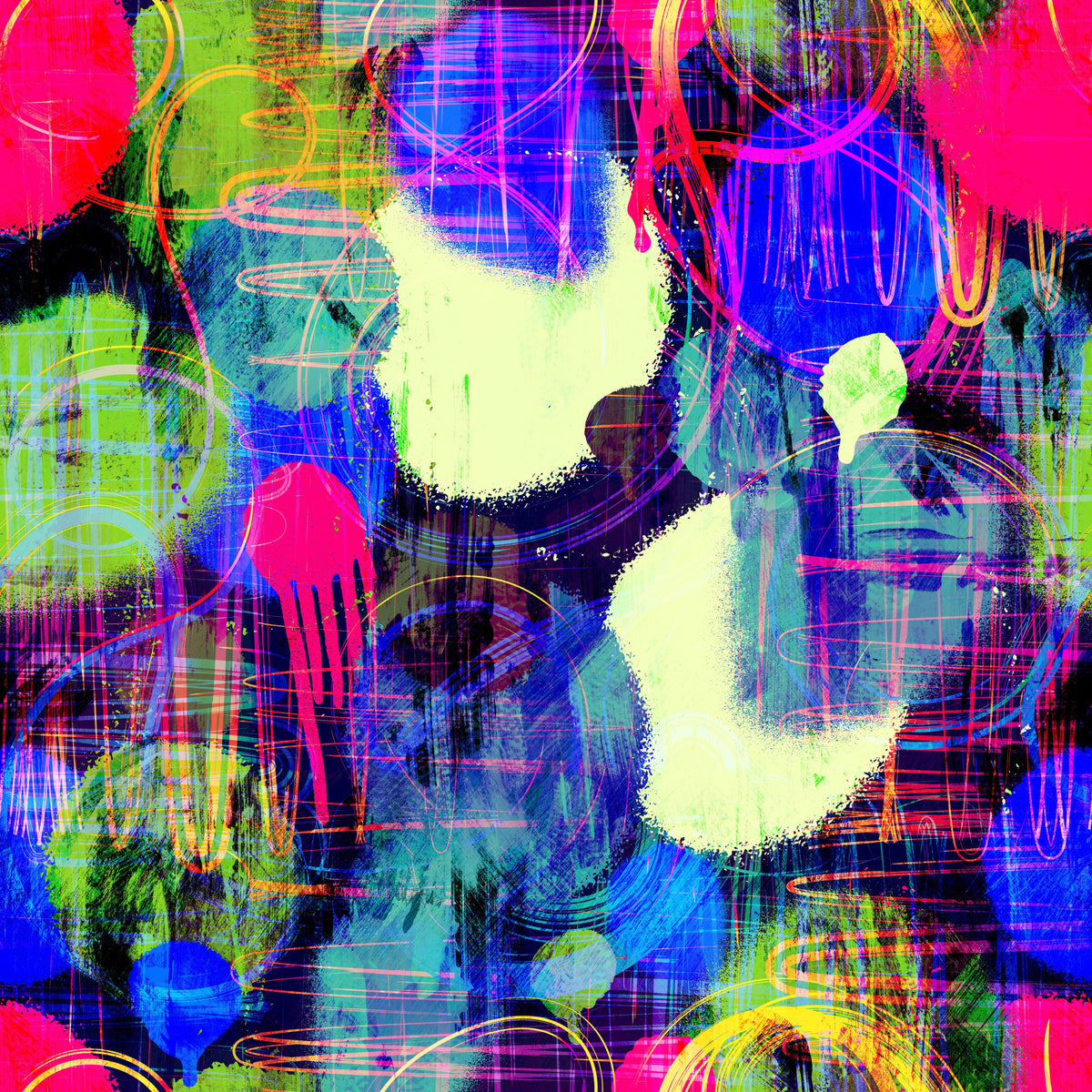 Colorful Street Wall Wallpaper⁠ in your room — zoomed