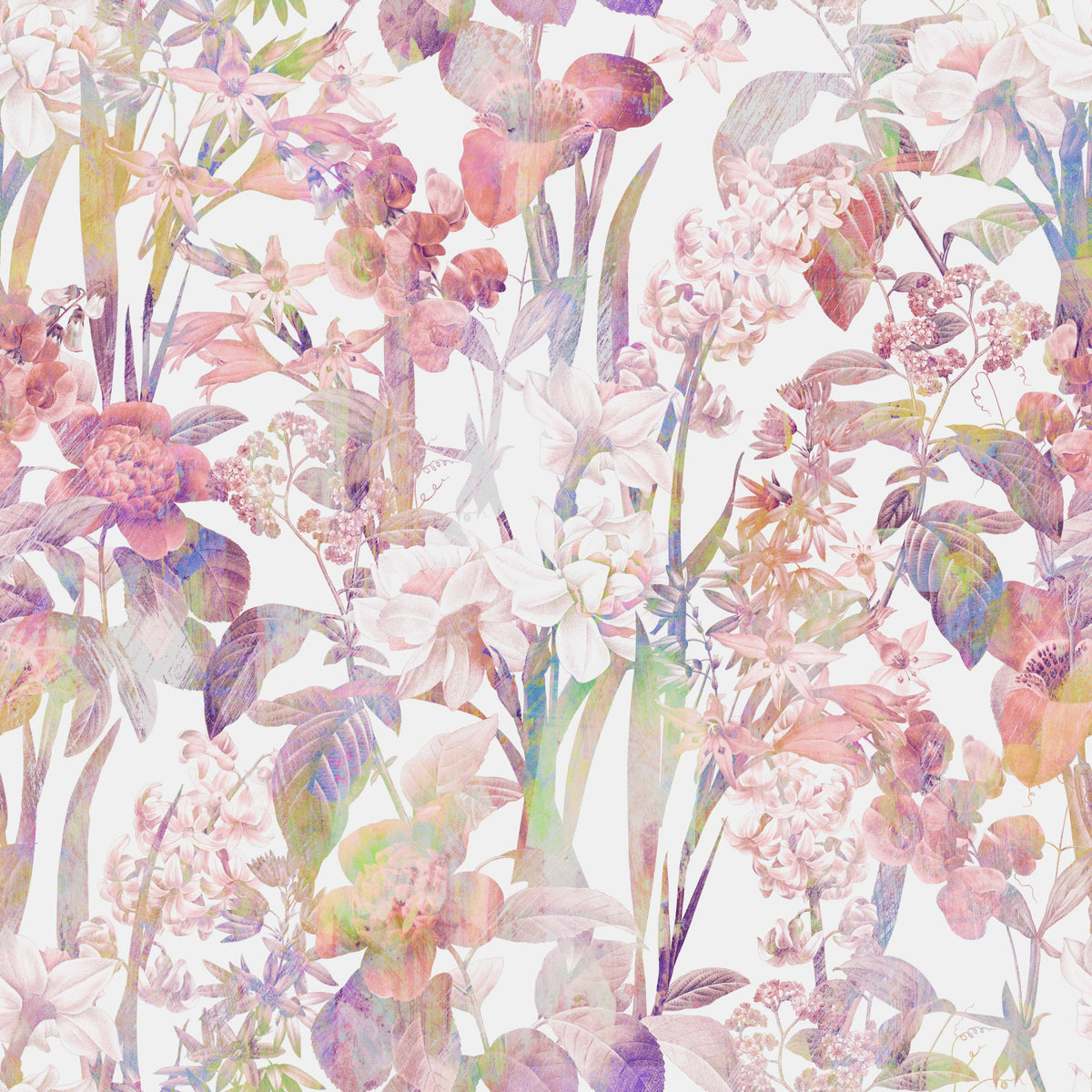 Decorative Boho Flowers Wallpaper⁠