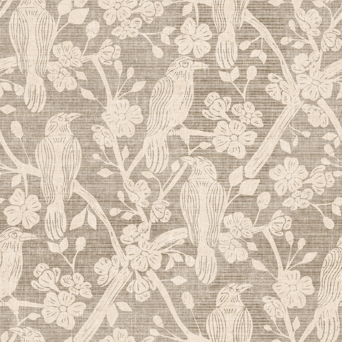 Blossom & Crow Beige & Ivory Wallpaper⁠ in your room