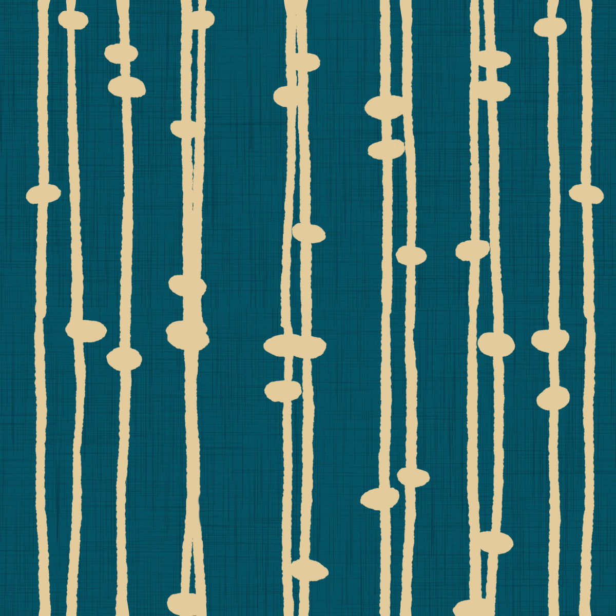 Boho Jewel Tone Stripes Retro Teal Wallpaper⁠ in your room — zoomed