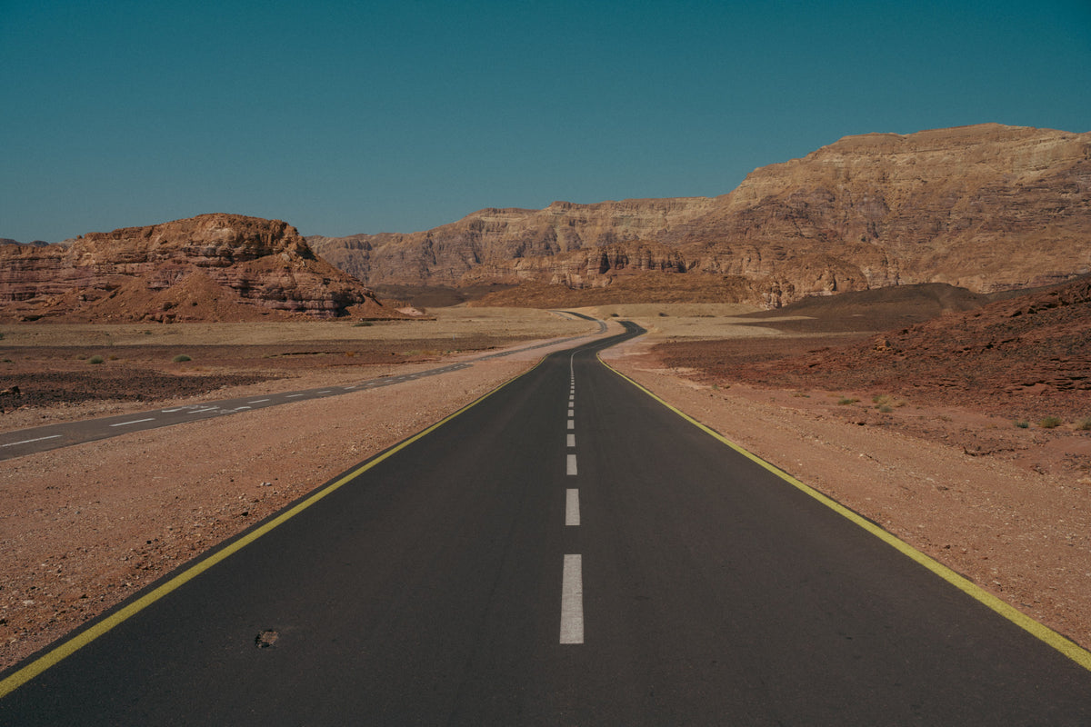 Desert Road #2 Wall Mural in your room — zoomed
