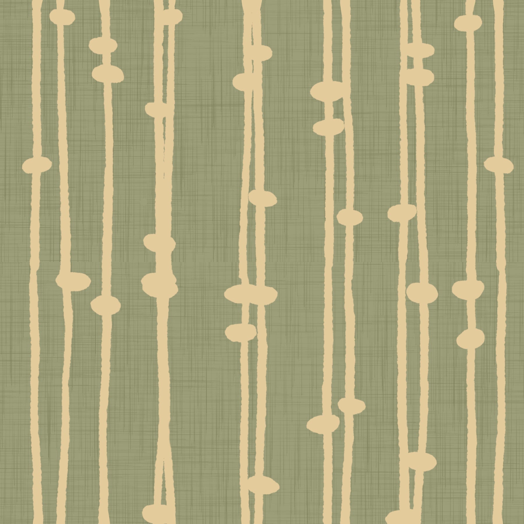 Boho Jewel Tone Stripes Retro Sage Wallpaper⁠