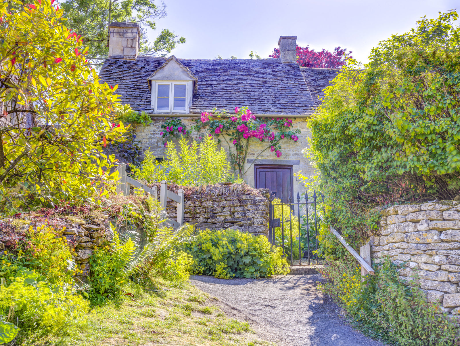 Quaint Country Cottage Wall Mural