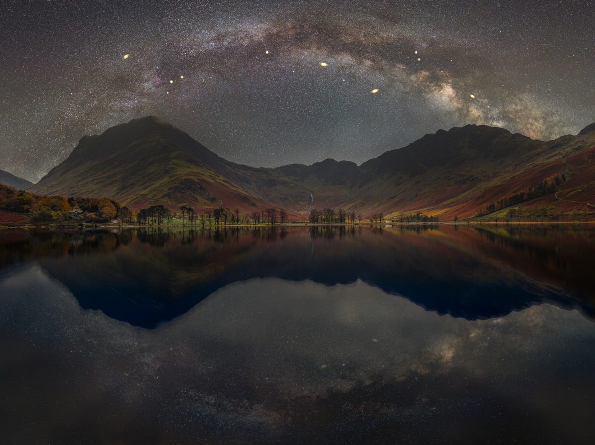 Milky Way Across Buttermere Wall Mural in your room