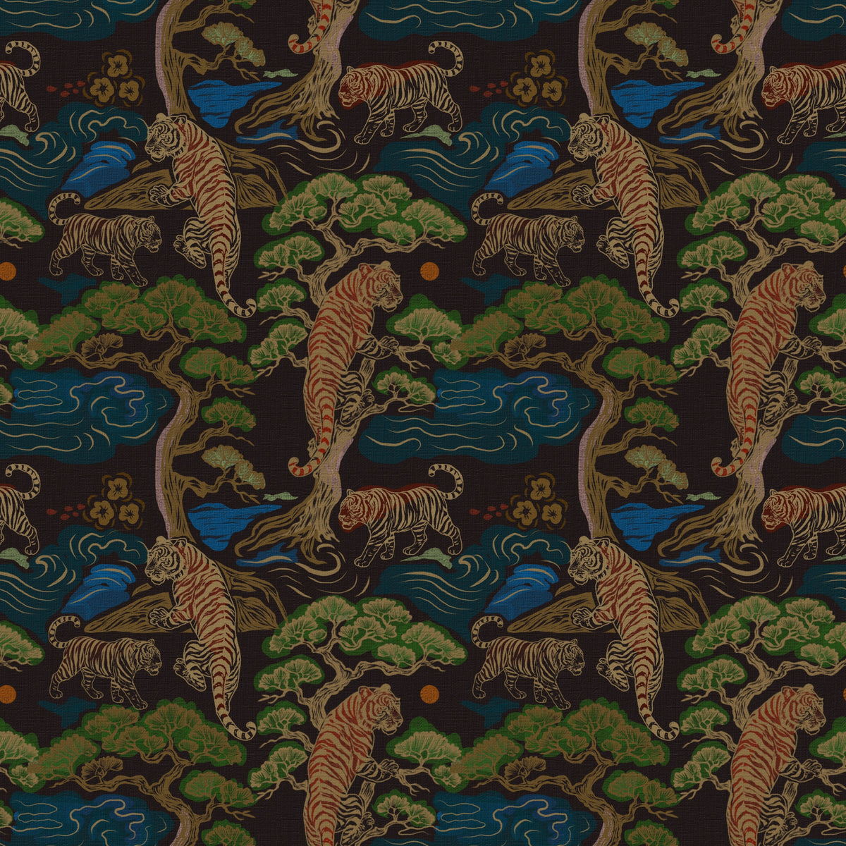 Whispers of the Tiger Grove Wallpaper⁠ in your room