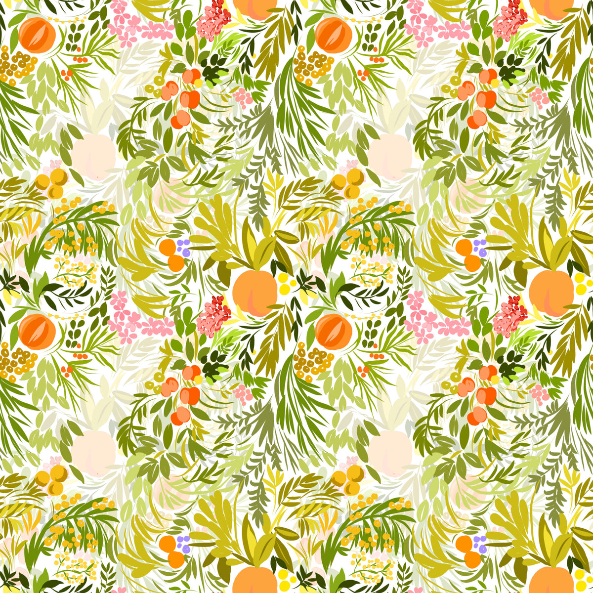 Citrus Bloom Wallpaper⁠ in your room