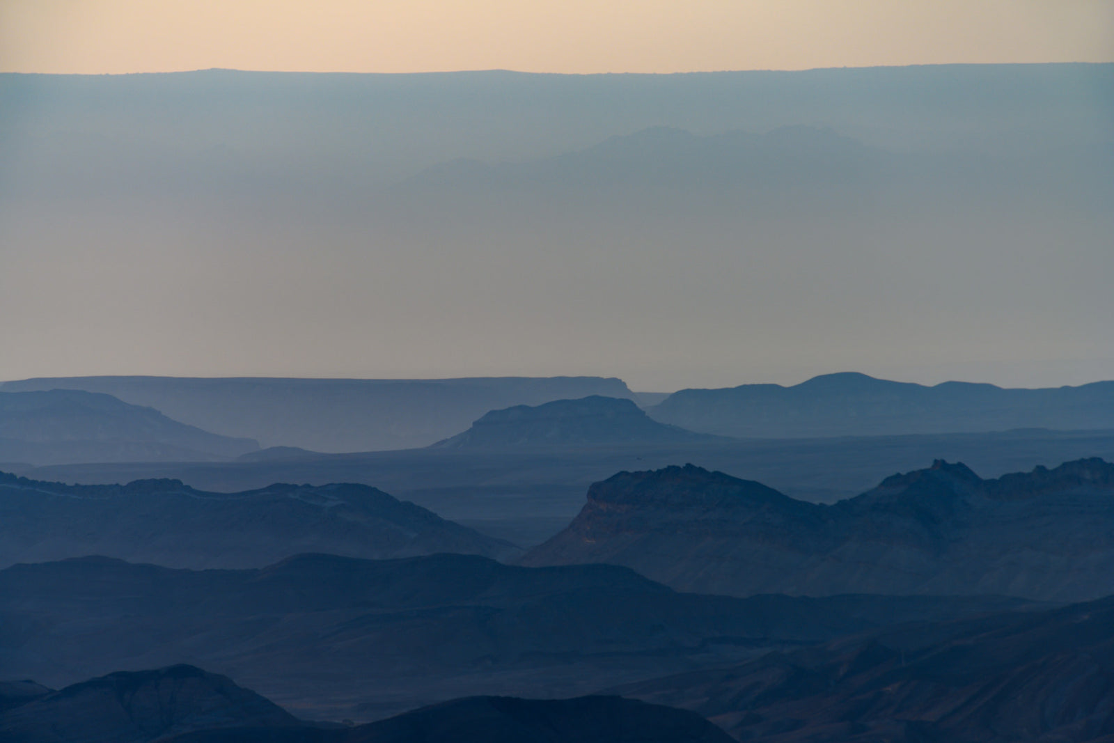 Sunrise over Ramon crater #5 Wall Mural in your room