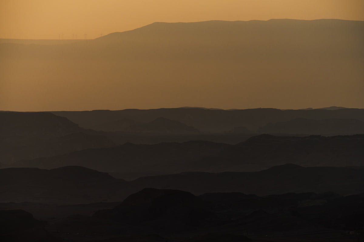 Sunrise over Ramon crater #2 Wall Mural in your room