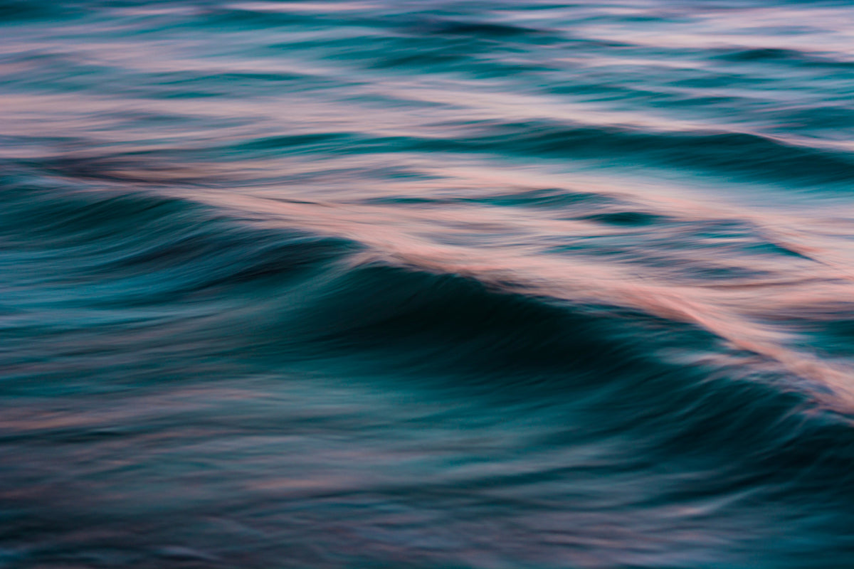 The Uniqueness of Waves XV Wall Mural in your room — zoomed