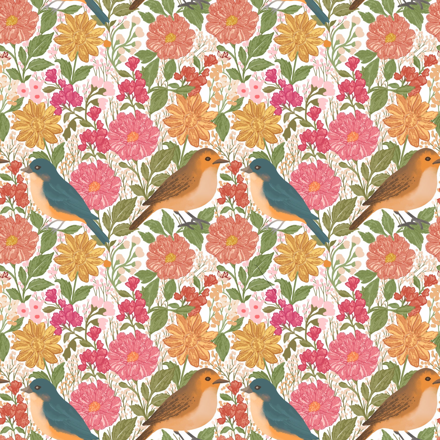 Songbird Garden Wallpaper⁠