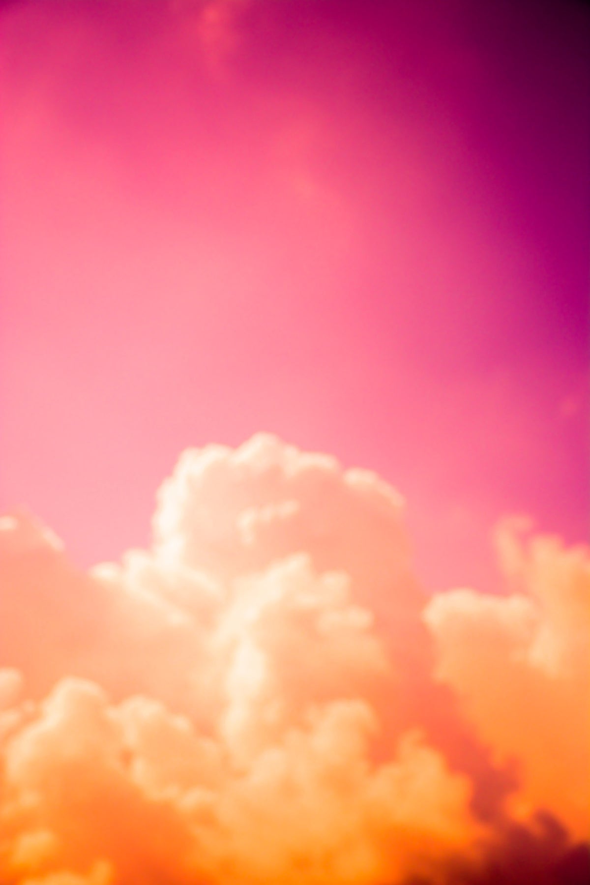 Clouds III Wall Mural in your room — zoomed