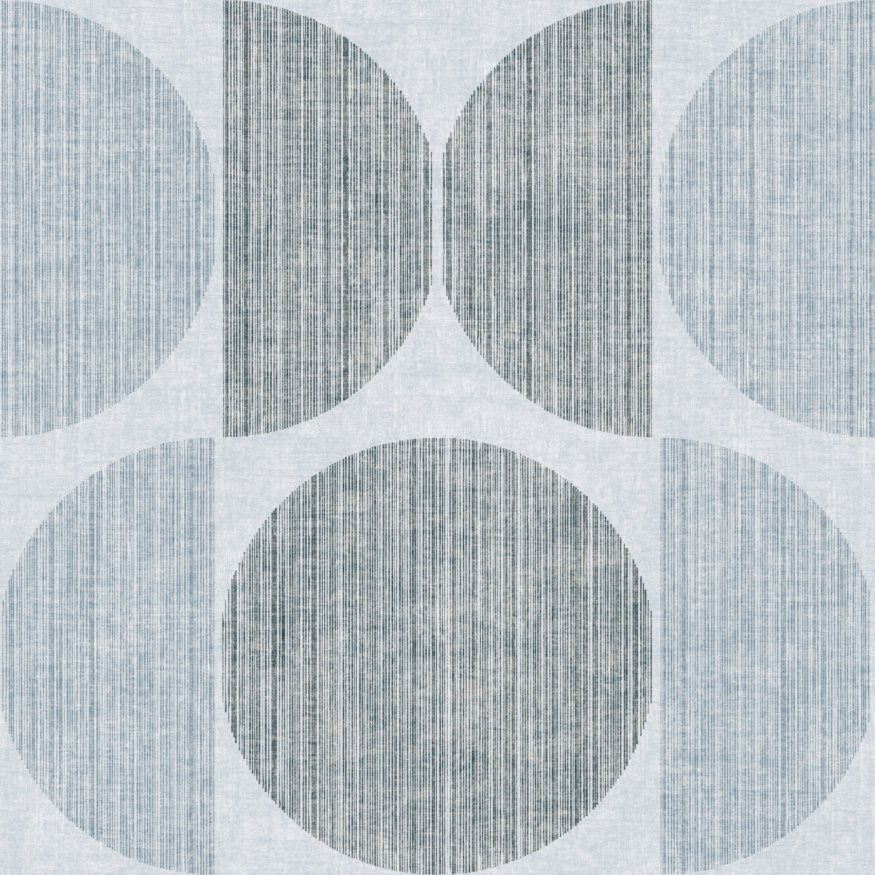 Bauhaus Light Blue Geometric Circle Scandinavian Wallpaper⁠