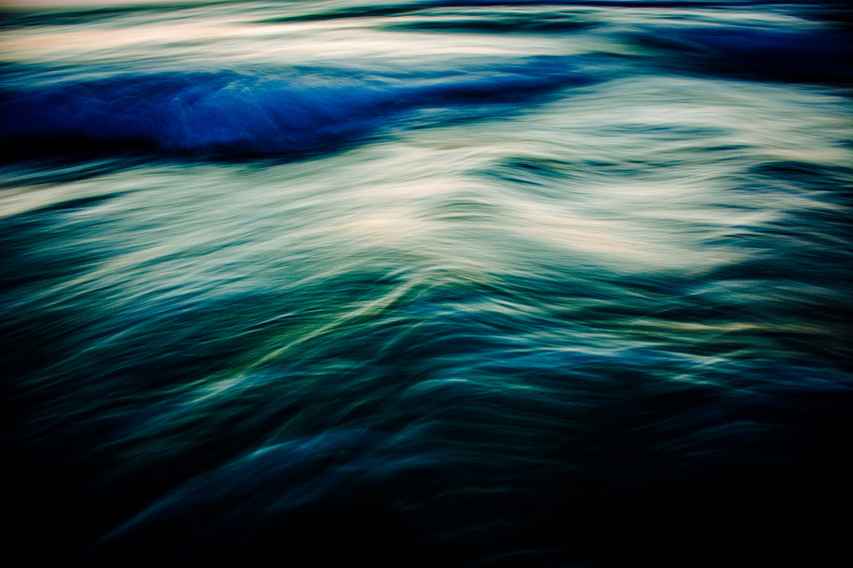 The Uniqueness of Waves V Wall Mural in your room — zoomed