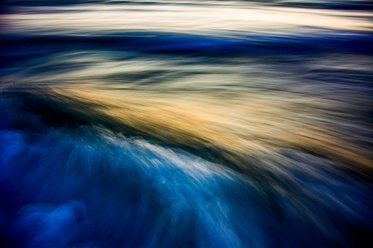 The Uniqueness of Waves VI Wall Mural in your room — zoomed