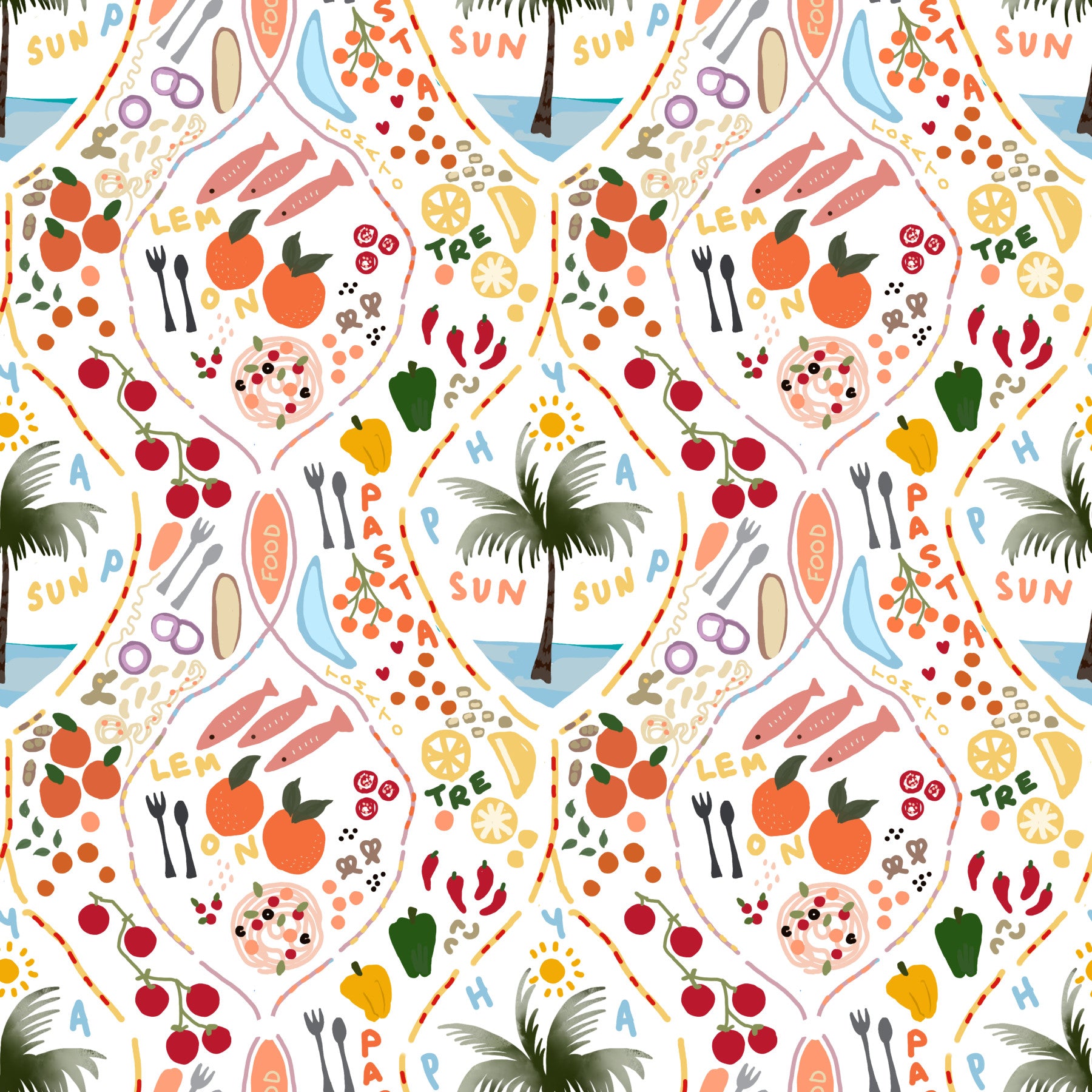 Island Feast Wallpaper⁠