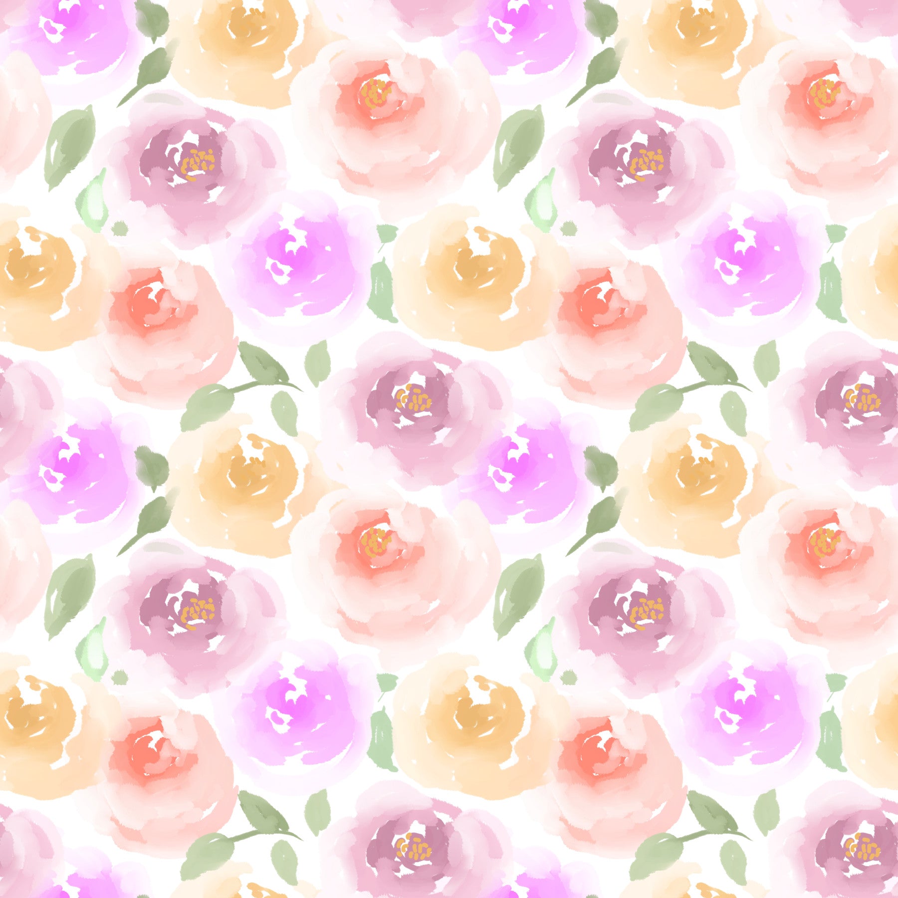 Pastel Rose Garden Wallpaper⁠