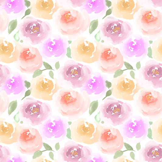 Pastel Rose Garden Wallpaper⁠