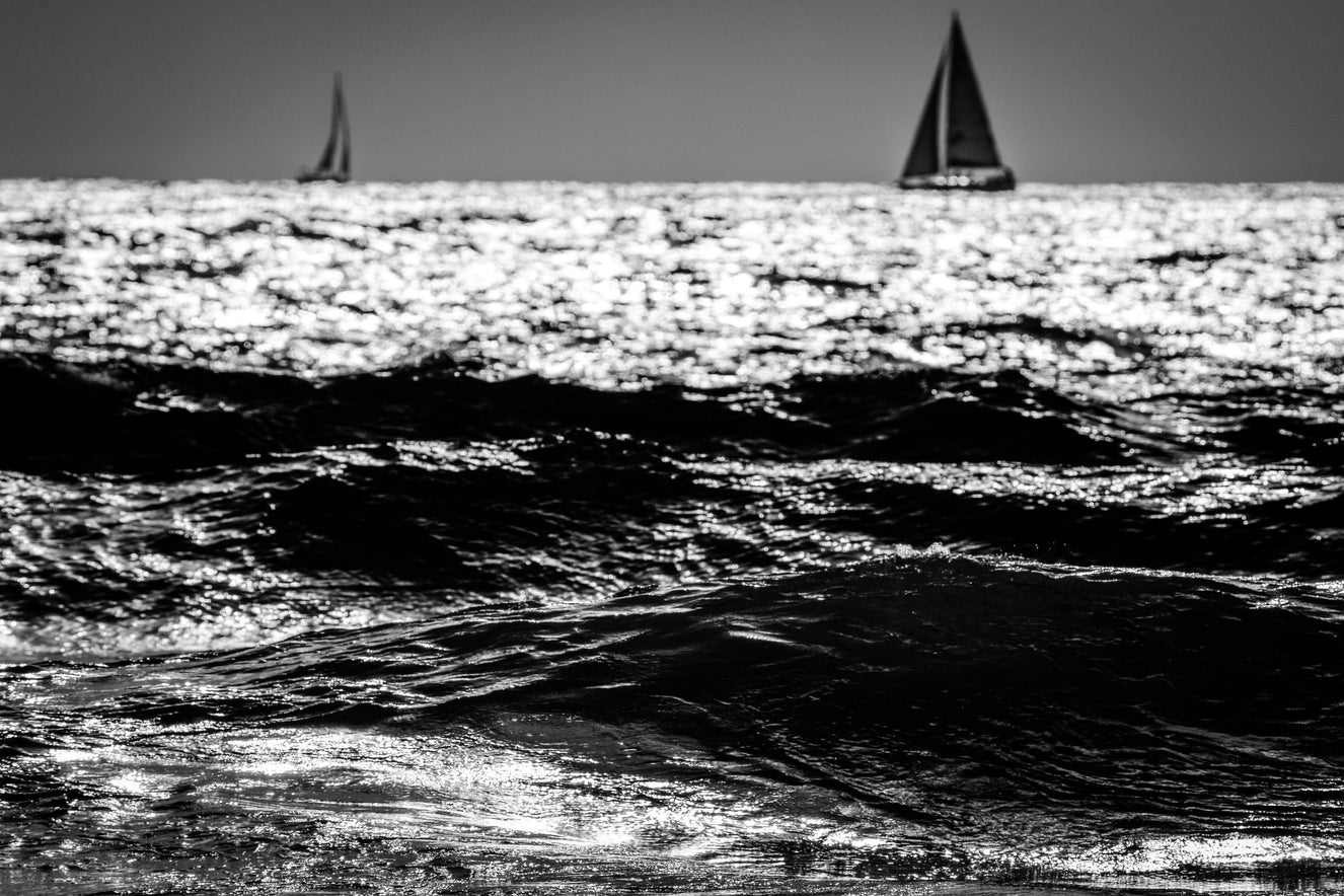 Two Sailboats Wall Mural