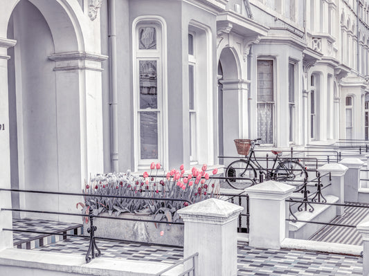 English Houses Facade Wall Mural