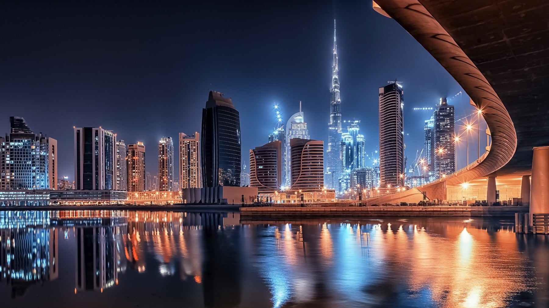 Cityscape Luminescence Wall Mural