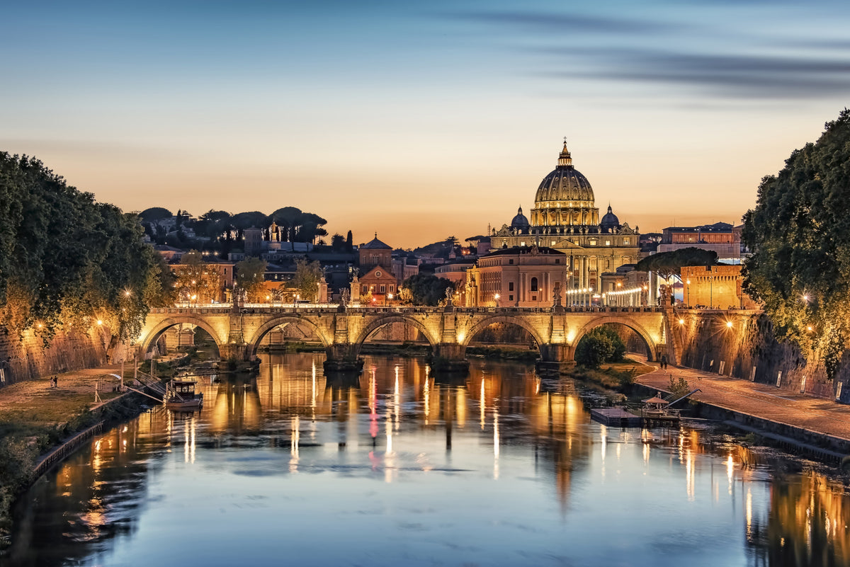 Twilight Over Rome Wall Mural in your room