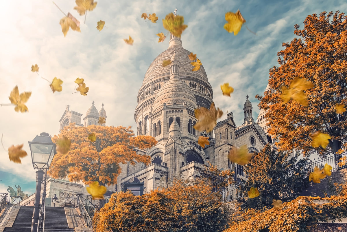 Montmartre Autumn Wall Mural in your room