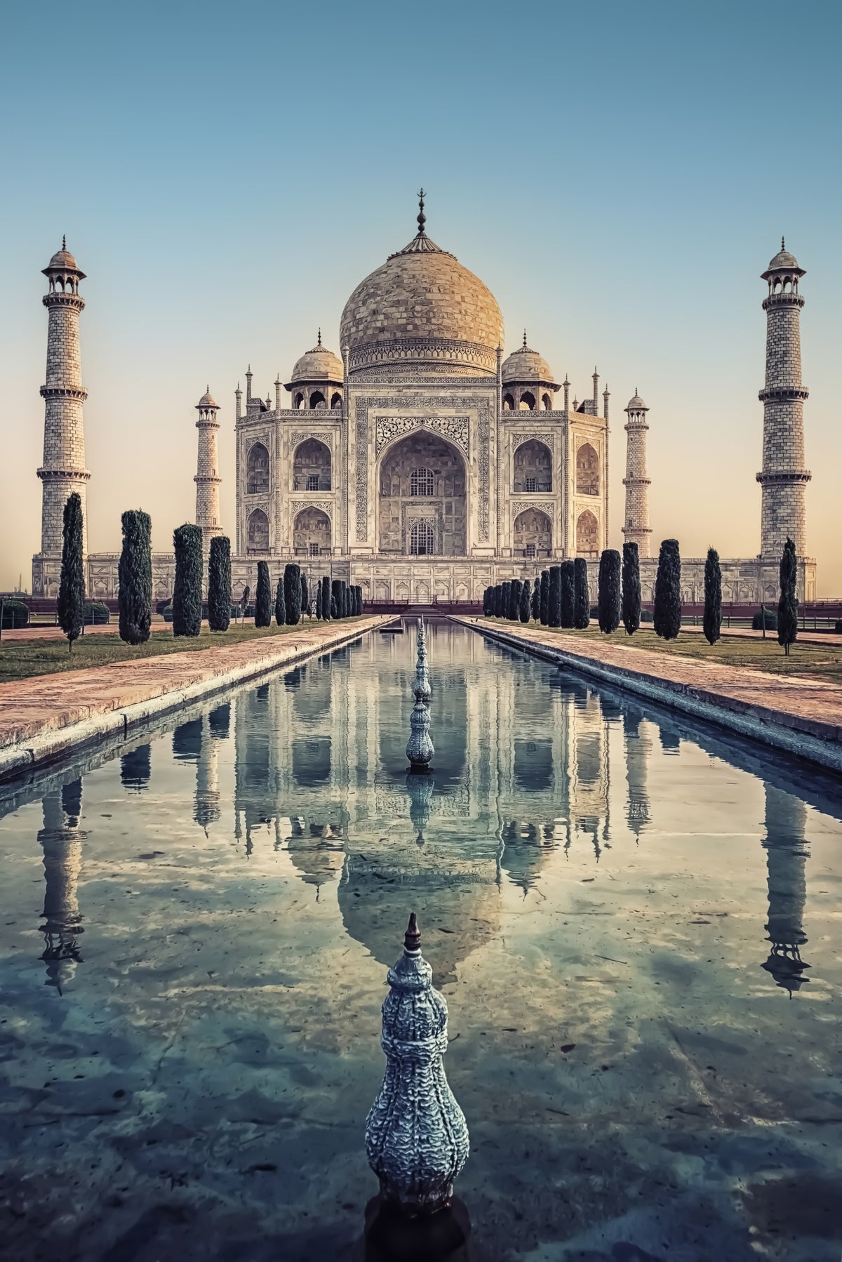 Taj Mahal: A Reflective Wonder Wall Mural in your room